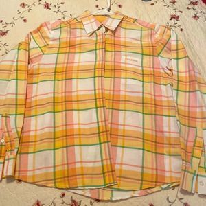 Rockies dress shirt like new was dry cleaned pastel colors long sleeve